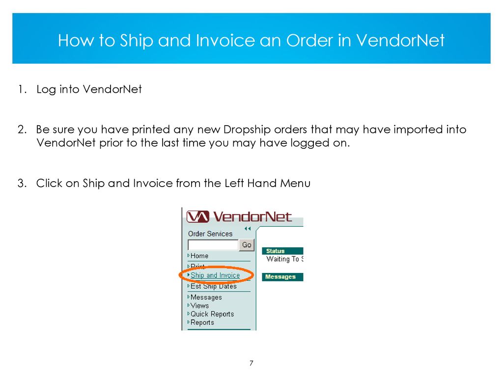 VendorNet Training for Drop Ship Vendors May ppt download